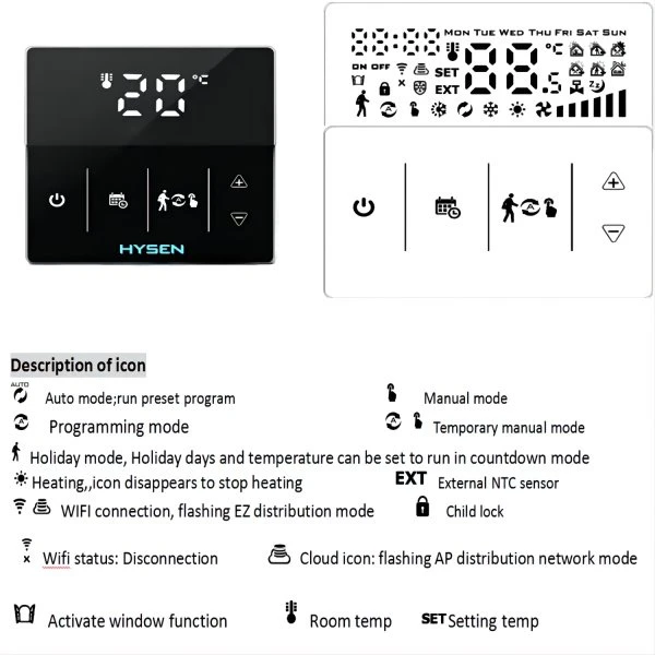 digital thermostat HY609