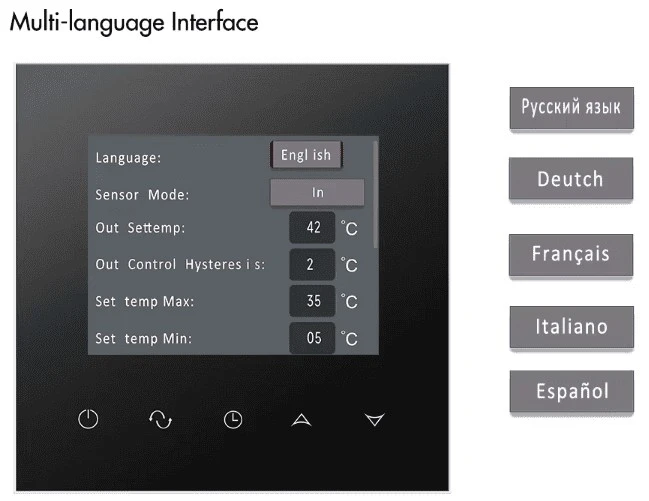 TFT LCD Digital Smart Thermostat